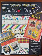 Fiskars Paper Pizazz - School Days Photo Mounting Paper Book - NEW & NLA!
