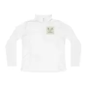 Nature-Inspired Ladies Quarter-Zip Pullover, Cozy Activewear, Outdoor Jacket,