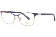 Nine West NW1099 400 Eyeglasses Women's Navy/Rose Gold Full Rim Oval Shape 52mm