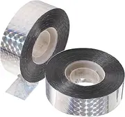 FUNOMOCYA Bird Scare Tapes 2 Rolls 2.4cm Wide 153m Long Reflective Spiral Ribbons for Farm