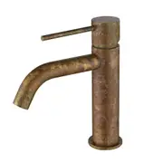 Bella LVB Mica Living Brass With Curved Spout Basin Mixer