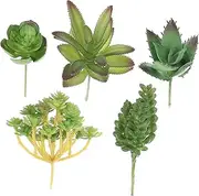 1 Set Artificial Flocked Succulents Realistic Unpotted Plants for Decor for Rustic Farmhouse Style for Offices Hotels Gardens and Events