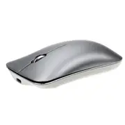 Bluetooth 5.0+3.0+2.4G Three-Mode Mute Rechargeable Mouse Silver