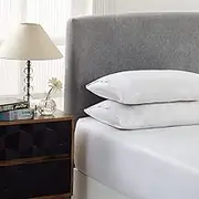 Royal Comfort Sheet Set 1500TC Cotton Blend Breathable Luxurious Ultra Soft Wrinkle Resistant, 1 x Fitted Sheet, 2 x Pillowcases (3 Pcs, King, White)