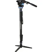 Benro Connect Video Aluminum Monopod w/ Flip Locks, 3-Leg Base, and S6 PRO Head