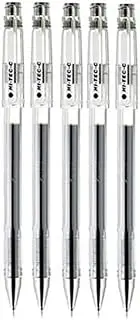 Pilot Hi-Tec-C 05 Gel Ink Pen Fine Point 0.5mm Black Ink LH-20C5 Value Set of 5