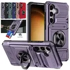 For Samsung Galaxy A15 A14 A25 A35 Shockproof Ring Stand Case Card Slot Cover