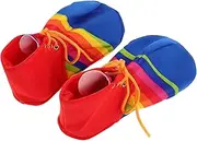 [LALADEFIEE] 1 Pair Performance Clown Shoes Men Apparel Unisex Circus Shoes Clown Performance Footwear Unisex Costume Accessories Costume Footwear Cotton