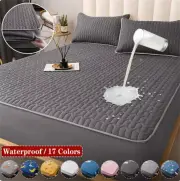 Waterproof Thicken Mattress Pad Protector Adjustable Fitted Sheets Bed Covers An