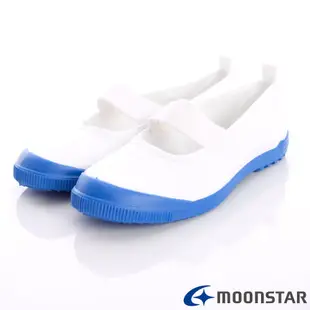 日本Moonstar月星機能童鞋日本進口抗菌室內鞋-中大童段-MS015藍(15cm-19cm)