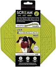 Scream Lick Enrichment Mat Non-Skid Base Octagon