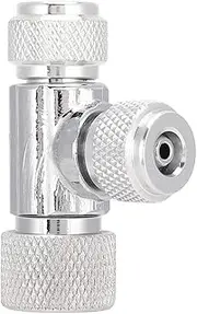 Aquarium Micrometering Valve CO2 Regulator Bubble Counter for Aquarium System Carbon Dioxide DIY Magnetic Valve (Double Head of fine-Tuning Valve)