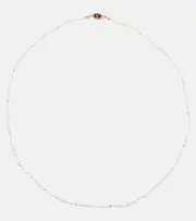 [Valentino] Valentino Faux pearl and enamel necklace One Size white