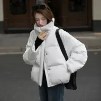 在飛比找蝦皮商城精選優惠-【YW】琉光羽絨外套 外套女 冬季新款小個子外套 加厚麵包服