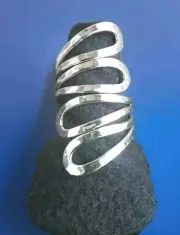 Erick's Sterling Silver Encounter Ring Size 7 Taxco.925