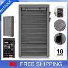 Levede Shoe Rack Fabric Storage Cabinet Cover Shelf Organiser 10 Tier 50 Pairs