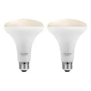 2 Pack SYLVANIA Bluetooth Mesh LED Smart Light Bulb One Touch Set Up BR30 65W