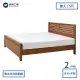 【A FACTORY 傢俱工場】經典質感 全實木房間2件組 床台+床墊(雙人5尺)