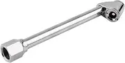SagaSave Dual Head Tyre Air Chuck, 1/4'' Tire Inflator Rod, Valve Tool for Truck Bus Car Motorcycle (ZJY-HA8535-LF)