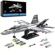 JMBricklayer Military Fighter Jet Building Set 60005, F/A-18 Strike Fighter A...