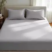 3pc Royal Comfort Fitted Bedding Sheet Set/2xPillowcase 1500TC Cotton Rich INDGO