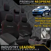 Toyota Hilux 7th Gen - Standard Seat - No Seat Airbags - GP6 Premium Neoprene Full Bundle (Made to Order)