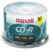 Maxell CD-R 700 MB Recordable Data Cd's-50pk Spindle by Maxell CD-R 700 MB...