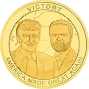 Victory Coin America Made Great Again President Donald Trump Vice President JD Vance Challenge Coin Trump Gift Collections