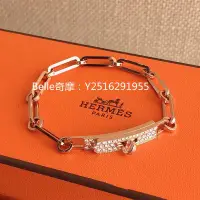 在飛比找Yahoo!奇摩拍賣優惠-流當奢品 hermes 愛馬仕 H家經典Kelly手鏈 鑽石