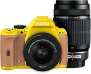 PENTAX Digital SLR Camera K-r W Zoom Kit Yellow/Pale Orange 062 K-rWZK YE/PO062