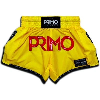 Primo Stadium Classic Yellow Muay Thai Shorts