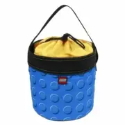 Blue Building Blocks LEGO Bricks Travel Storage Cinch Bucket Tote Toy Organizer