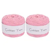 2 Pcs Crochet Yarn Knitting Yarn Blanket Yarn for Crocheting Light Peach