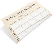 DOITOOL Weekly Meal Planning Whiteboard Sticker Self Adhesive Erasable Menu Planner for Home Office and School and Easy to Clean Adhesive Schedule Stickers for Quick Application