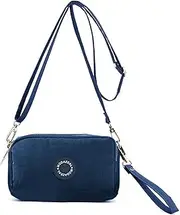 [ModaZeal] Nylon Crossbody Phone Bags for Women Small Ladies Shoulder Bags Wristlet Handbags Clutch Wallet with Adjustable Wristlet Strap
