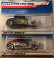 HOT WHEELS TWO '32 FORD RODS FIRST EDITION #1070 #636