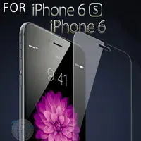 在飛比找PChome24h購物優惠-2入 iPhone 6 / 6S 9H鋼化玻璃2.5D細弧邊