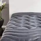Cal King Size Mattress Pad Cover Memory Foam Pillow Soft Topper Top Cooling Grey
