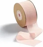 MORSUNBELA Wide Chiffon Ribbon 1.5 Inch x 25 Yd - Light Pink Silk Fabric Gift Ribbon for Wedding, Birthday, Flower Wrapping
