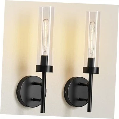 15.3'' Wall Sconces Set of Two Hardwired Black Sconces Set of 2 for Bathroom