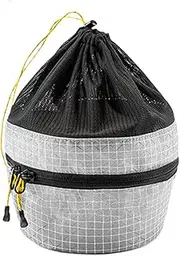 Camping Cookware Bag - Camp Kitchen Organizer Bag | Waterproof Picnic Flatware Carrying CaseBag with Drawstring, Compact Storage for Plates, Dishes, Pots, Bowls, Camping Utensils, Outdoor Cooking Gear