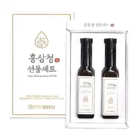 在飛比找蝦皮商城優惠-[清淨人蔘] 高麗紅蔘清SET 330ml*2瓶/盒 (TW