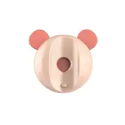Wall Mounted Toothbrush Holder Cute Bear Shaped Strong Magnetic Force Water Proof Electric Toothbrush Holder for BathroomPink