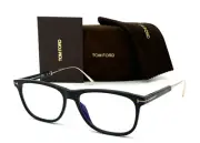Tom Ford Reading Glasses TF 5589-B 001 55-15 Black & Gold Titanium Frame Readers