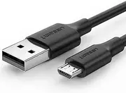 UGREEN USB 2.0 A to Micro USB Cable Nickel Plating 2m (Black) 60138 (V28-ACBUGN60138)