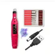 Electric Nail File Drill Tool Filer Kit Art Manicure Pedicure Portable