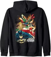 [DC Comics] Justice League Starburst Zip Hoodie