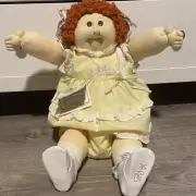 Cabbage Patch SOFT FACE Girl Doll Signed Xavier Roberts 85 - 24"