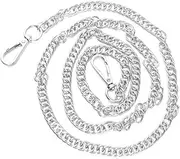 [COHEALI] Metal Cross Body Bag Chain Strap with Buckles Versatile Chain Replacement for Handbags Shoulder Bags DIY Accessories Silver