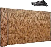 Reed Fencing, Natural Reed Screen Curtain, Reed Screen for Garden, Privacy Fence Screen for Balcony/Pool/Patio,Bamboo Fence Rolls,Easy Assembly (Size : 90 * 1000cm/3 * 33ft)